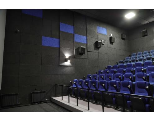 Dekoracja akustyczna sal w kinie «Rosja»