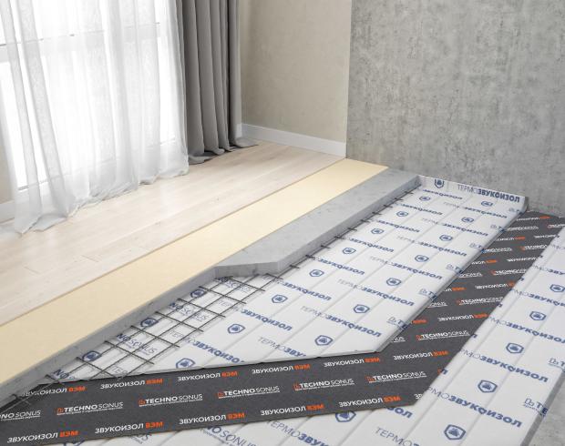 System izolacji akustycznej podłogi Premium (jastrych pływający)