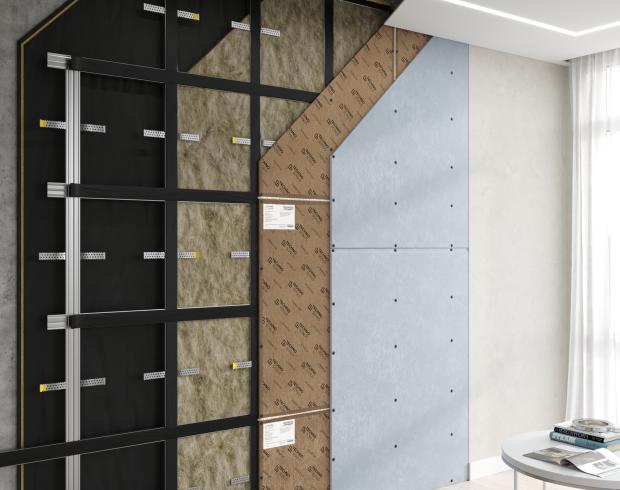 Premium P szkieletowy system izolacji akustycznej ścian